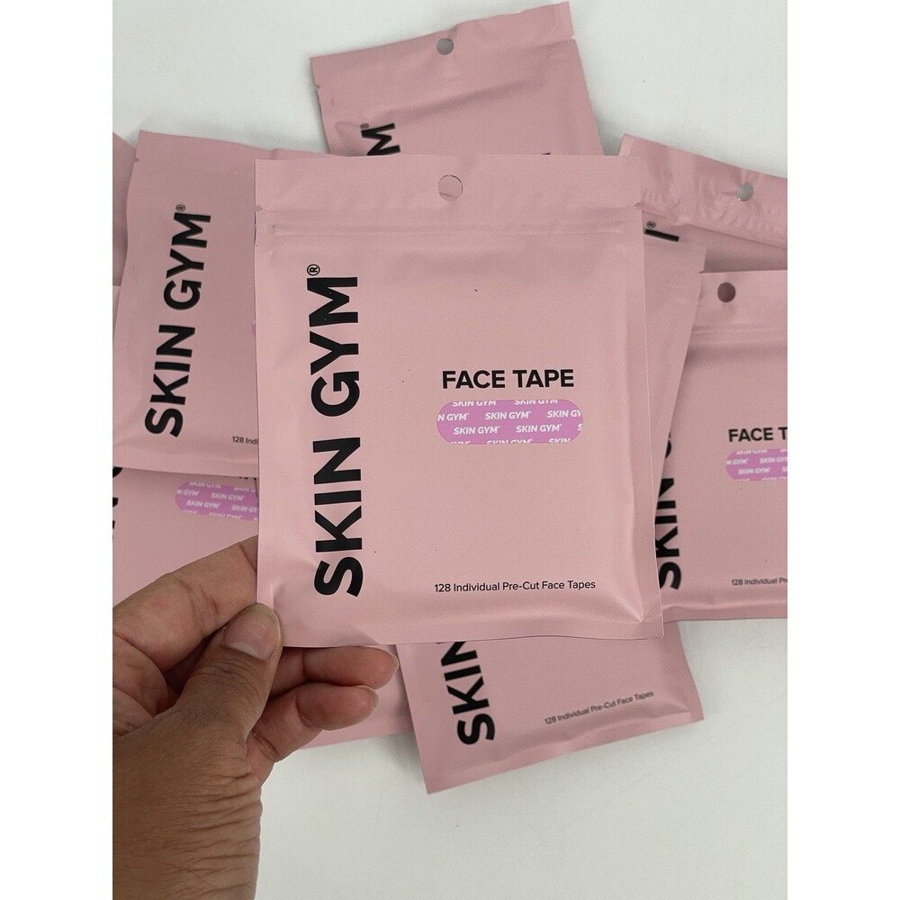 SKIN GYM Face Tape (128 ea) Smooths Wrinkles Overnight, Firm &Tones Muscle NIP